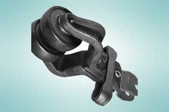 Trolley X-458, drop 8'", vertical